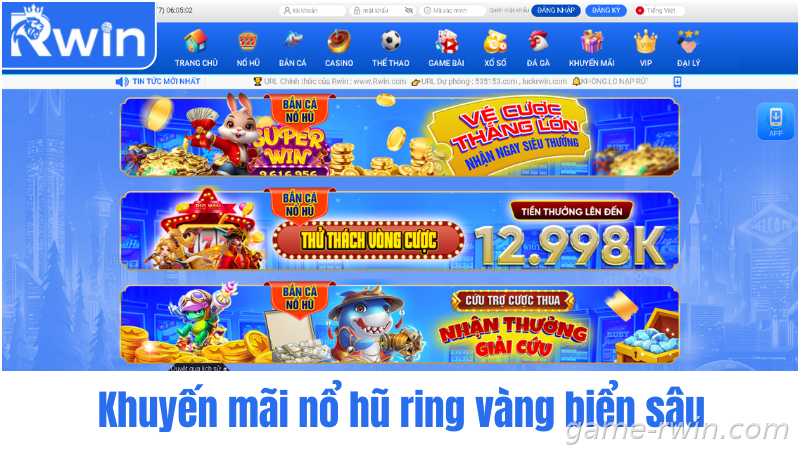 Khuyến mãi slot Rwin