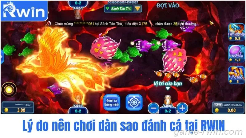 Ưu điểm game bắn cá Rwin